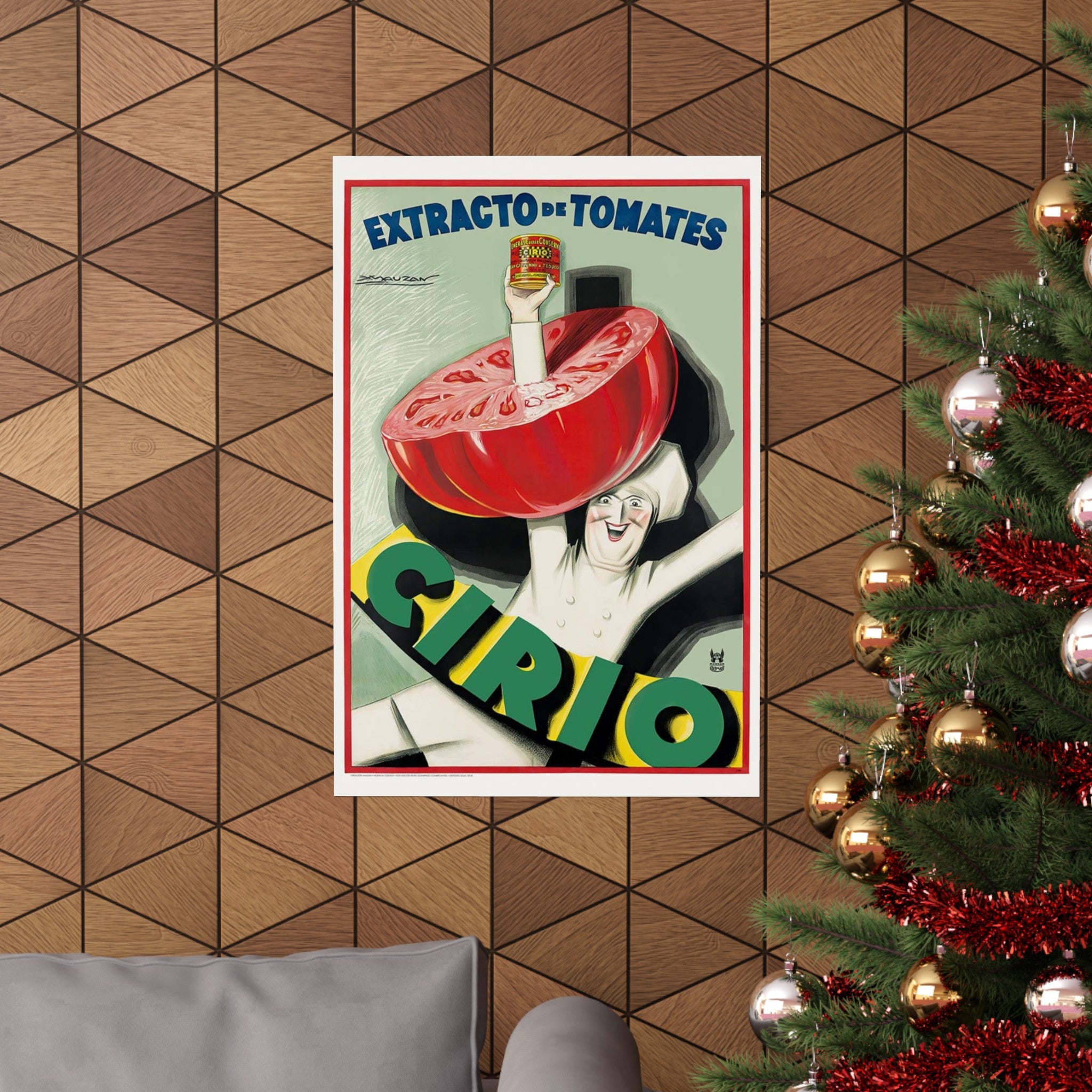 Cirio Tomato Extract 1930 Retro Wall Print | Spain