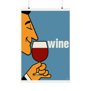 Wine Wall Print | Retro Advertising Print