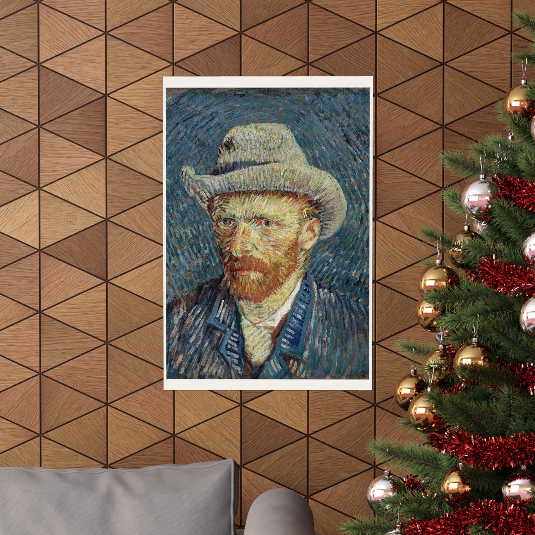 Van Gogh Self Portrait Wall Print | Poster | Vincent Van Gogh | Post Impressionism | Painting