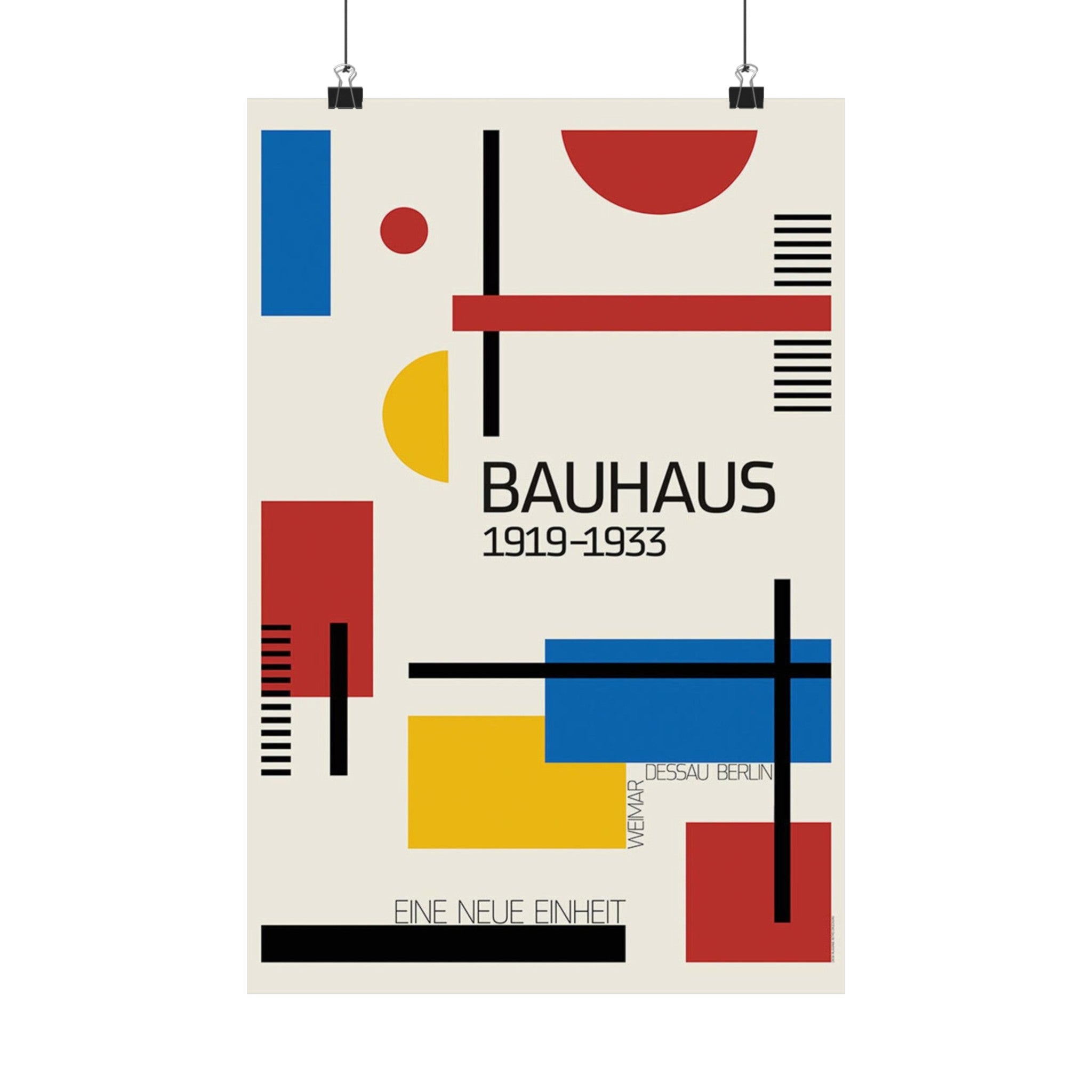 Bauhaus A New Unity Retro Wall Print | Germany