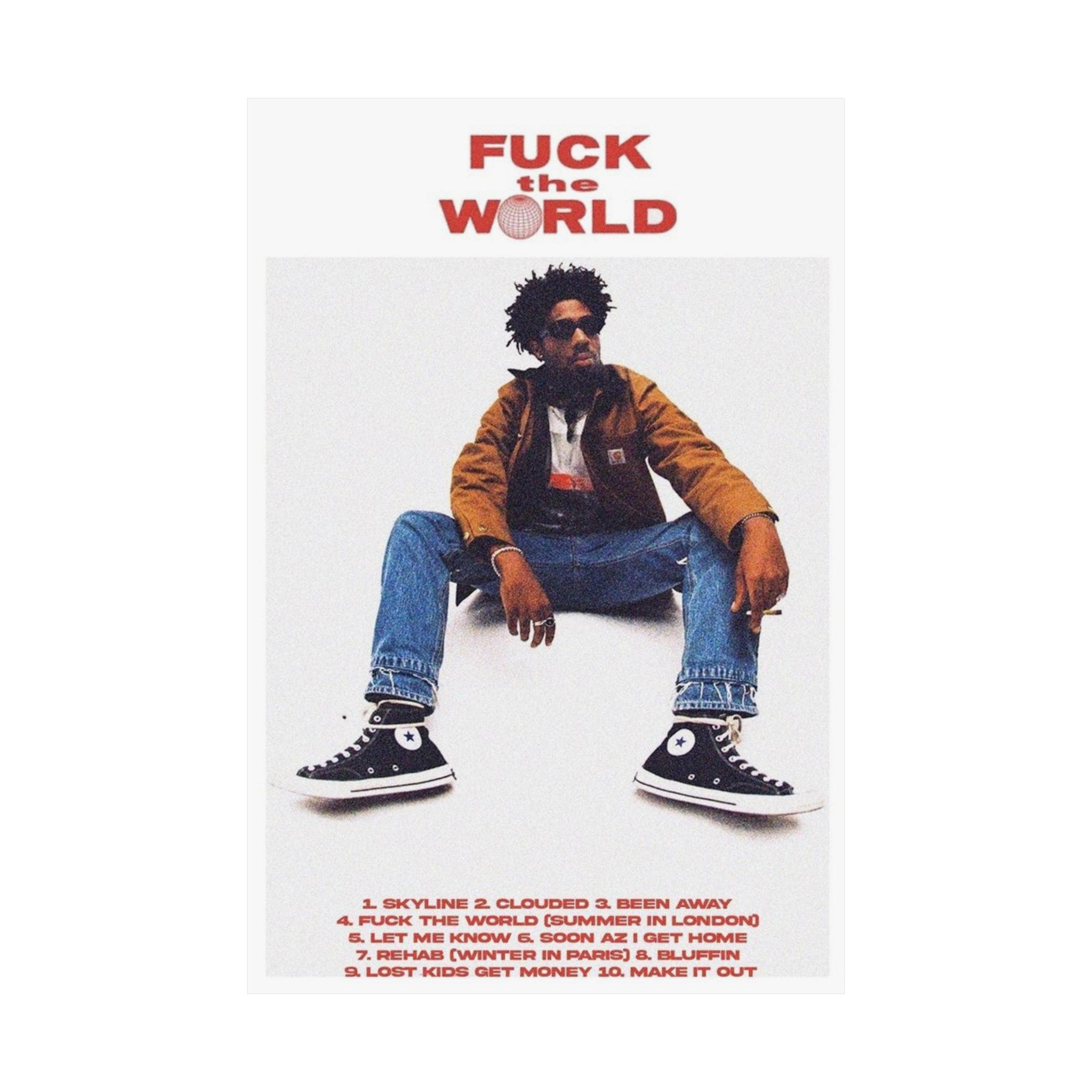 F*ck The World Song by Brent Faiyaz - Visionary Hip-Hop Artist Poster - Iconic Rap Maestro Art Print