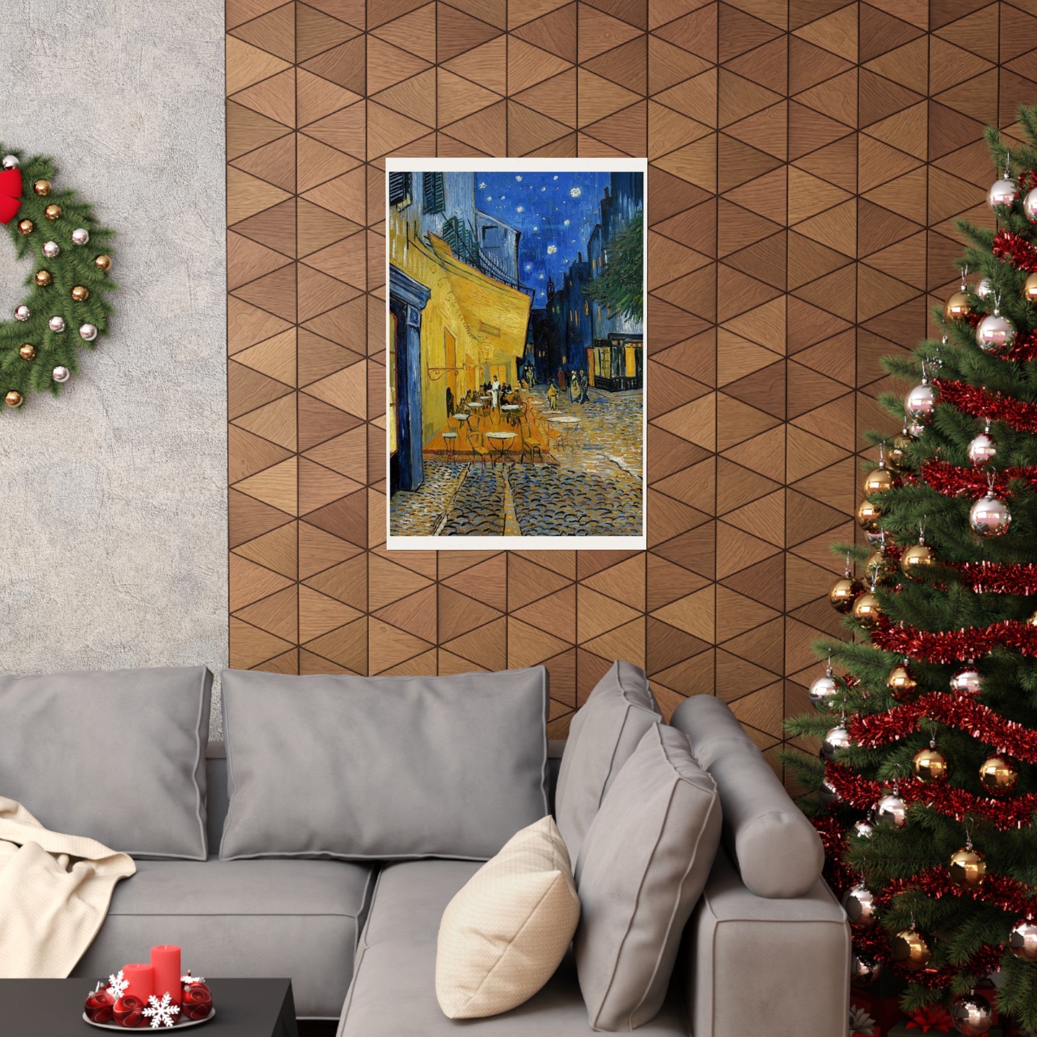 Van Gogh Cafe Terrace at Night Wall Print | Poster | Vincent Van Gogh | Post Impressionism | Painting