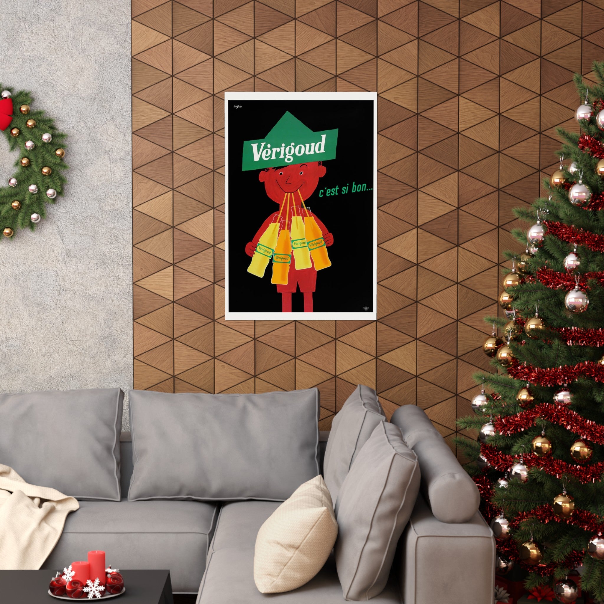 Verigoud Soft Drink French Retro Wall Print | Drinks | Kitchen | Bar | Dining | Decor