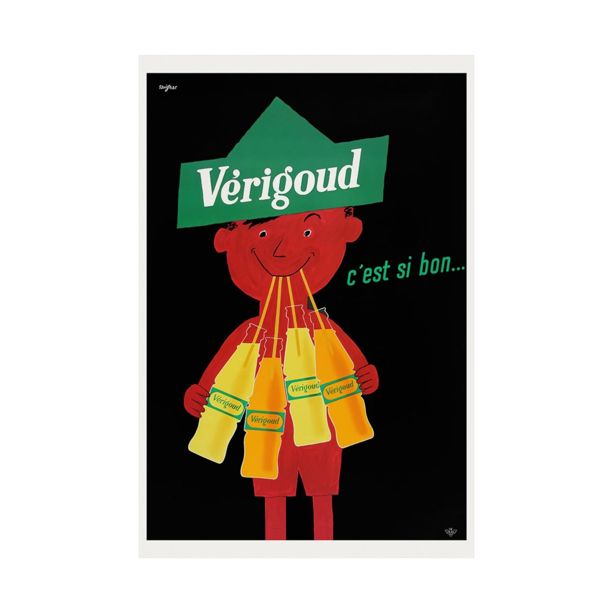 Verigoud Soft Drink French Retro Wall Print | Drinks | Kitchen | Bar | Dining | Decor