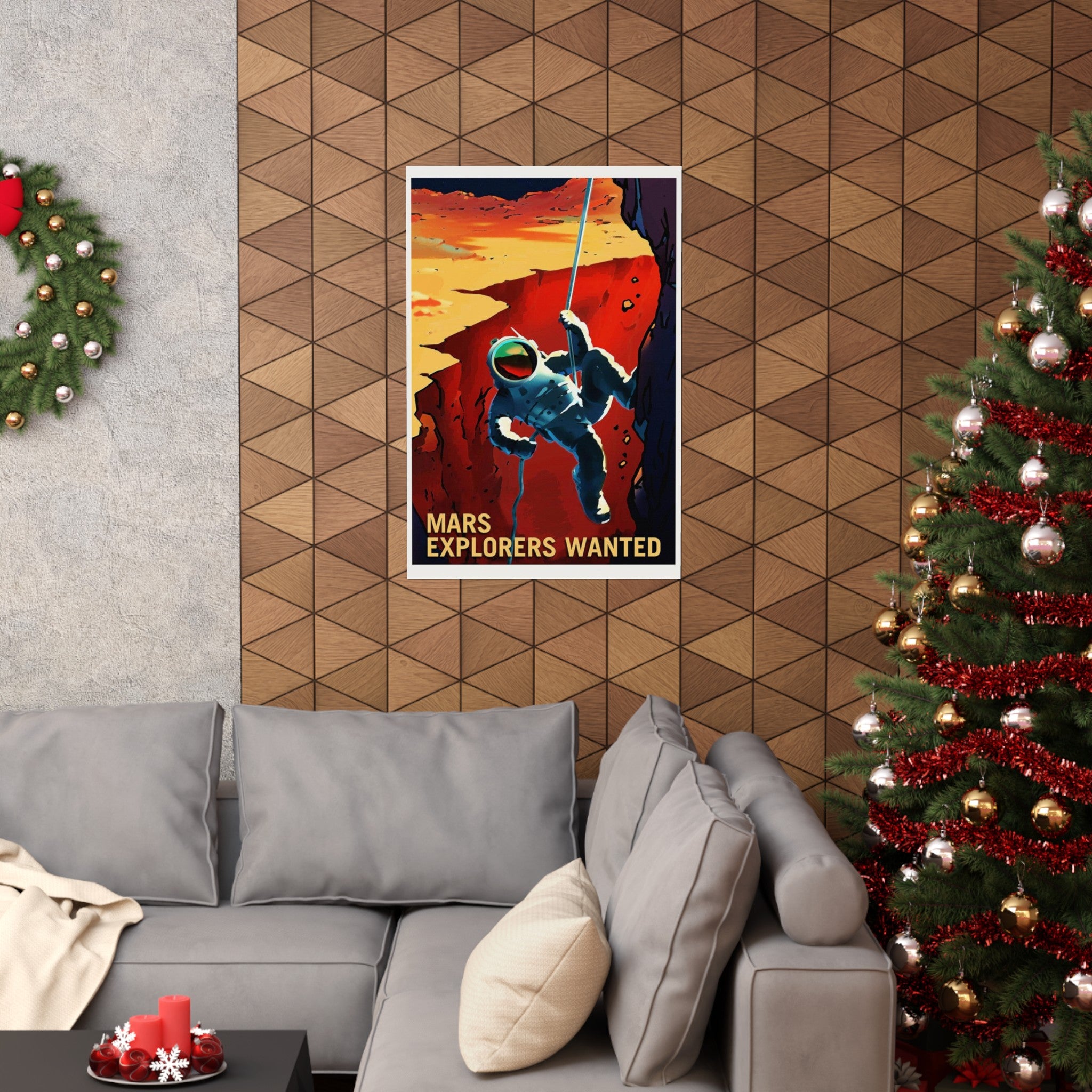 MARS Explorers Wanted Retro Wall Print | Space | NASA | Solar System