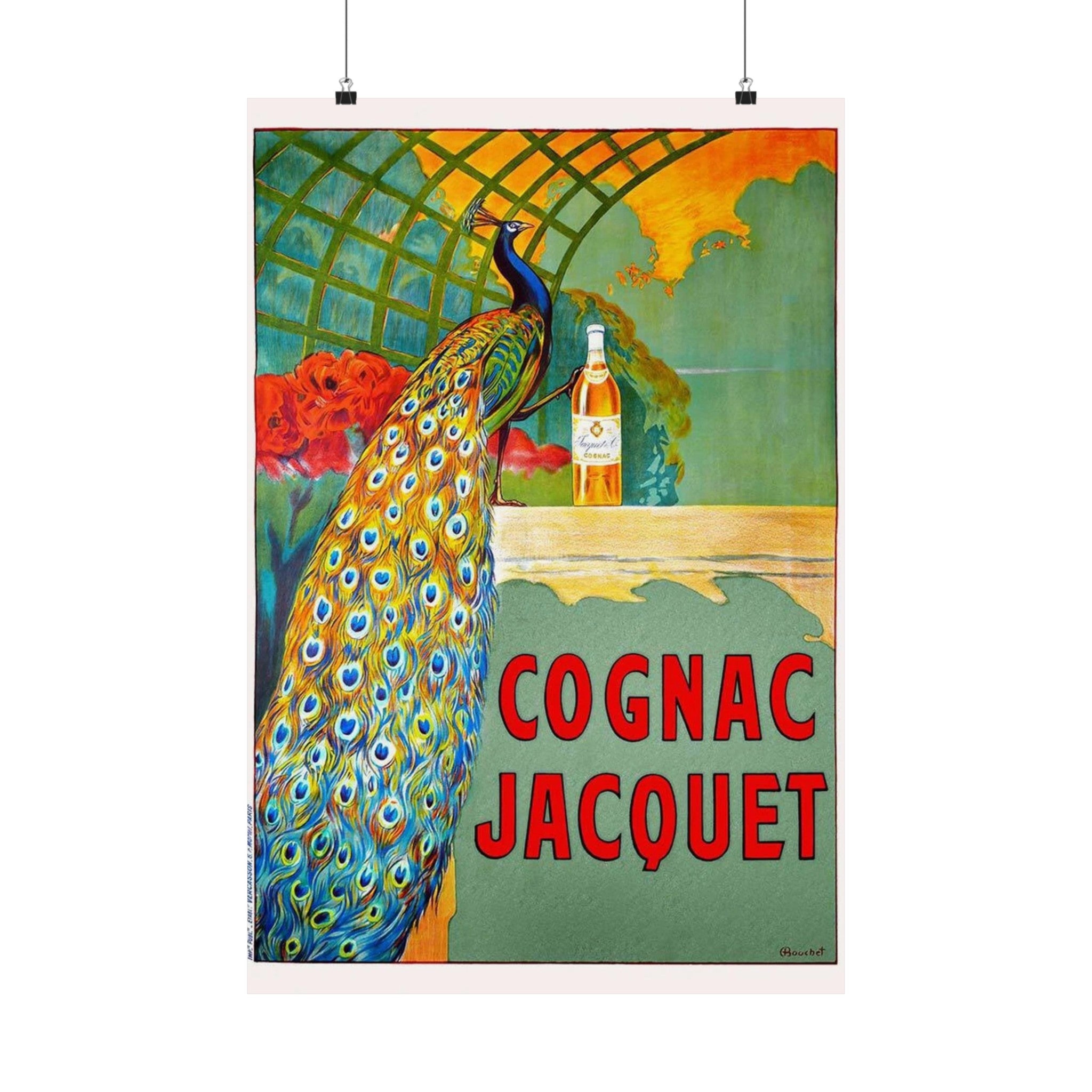 Cognac Jacquet Wall Print | Retro Advertising Print | Alcohol