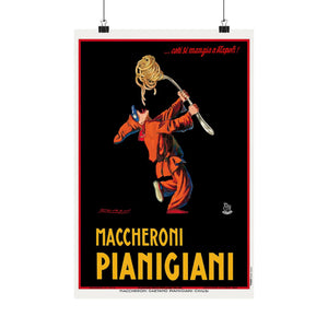 Maccheroni Pianigiani Retro Wall Print | Italy