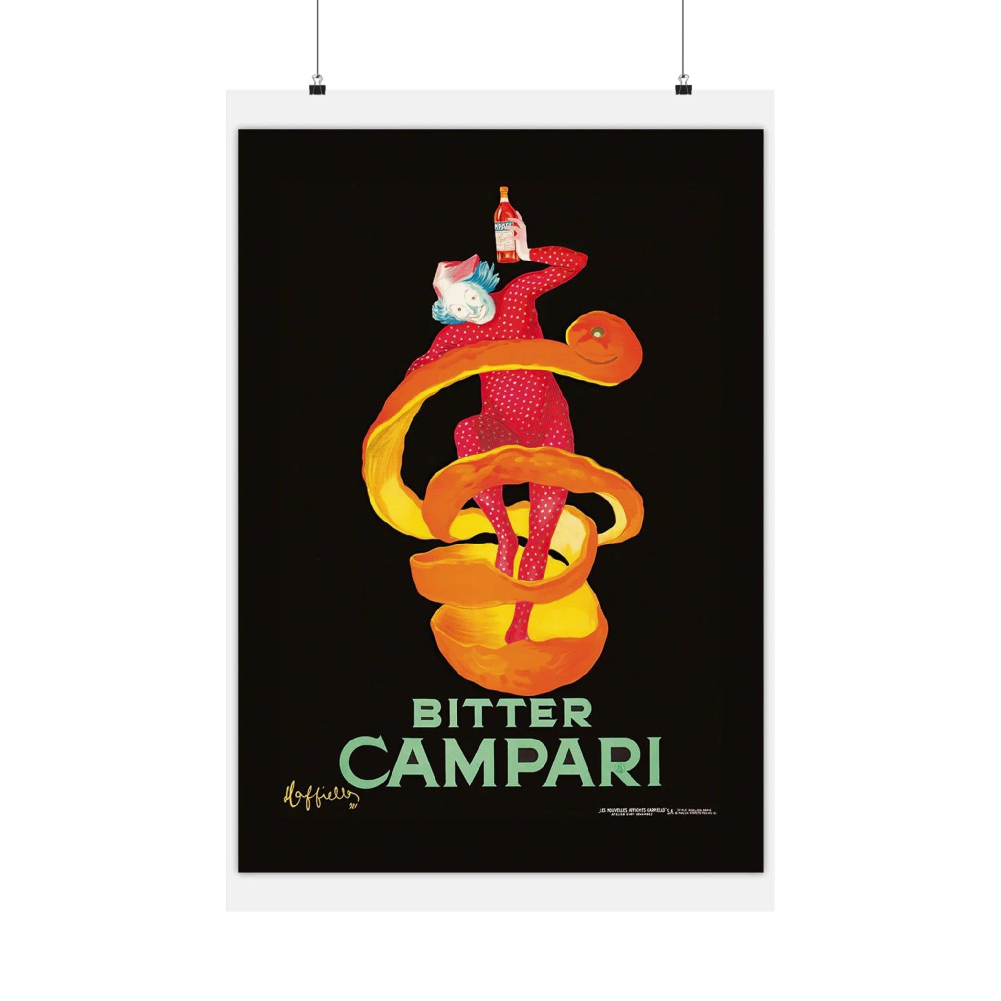 Bitter Campari Wall Print | Retro Advertising Print | Alcohol | Italy