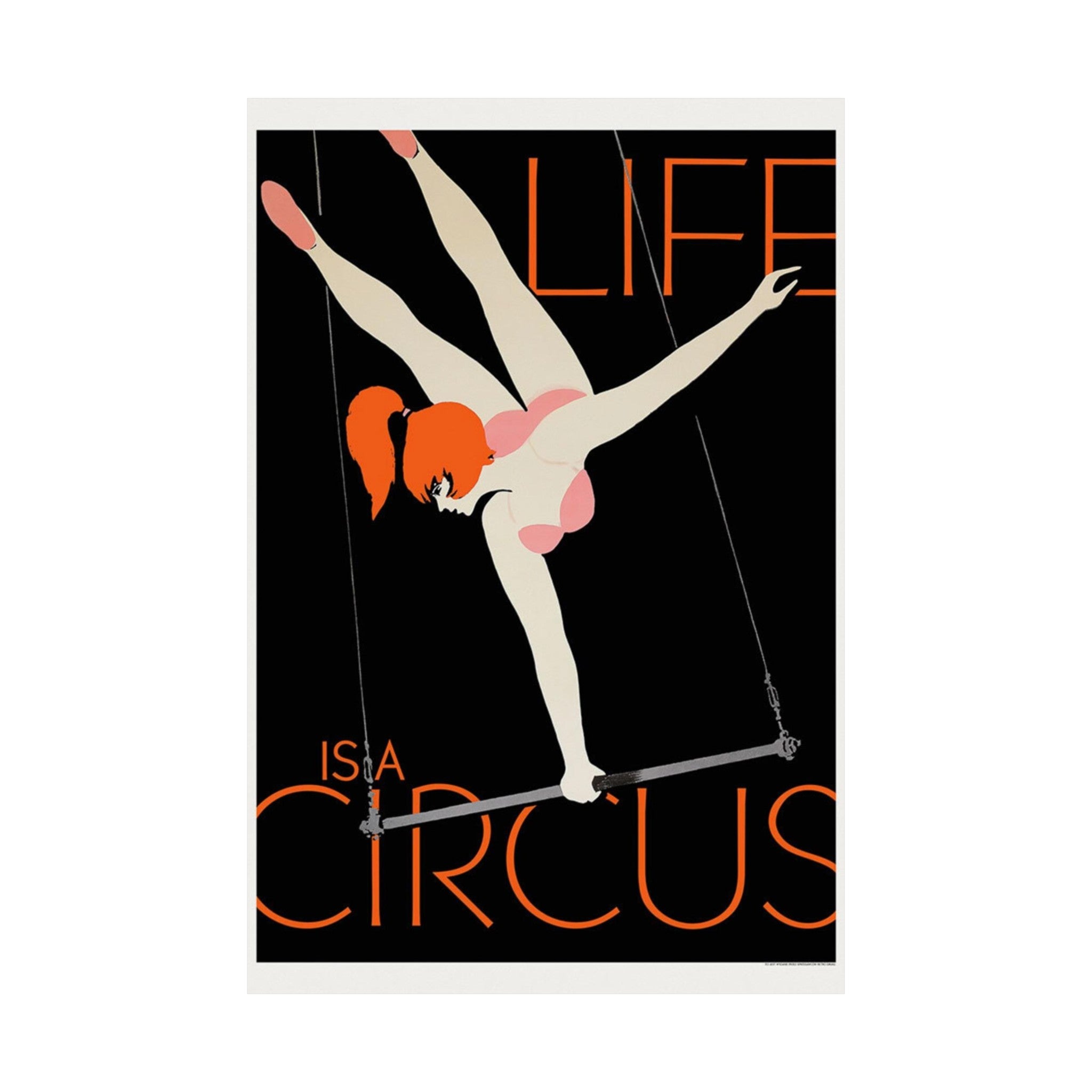 Life is a Circus Vintage Poster Wall Print | Poster | Vintage Print | Circus | Polish | 1960s