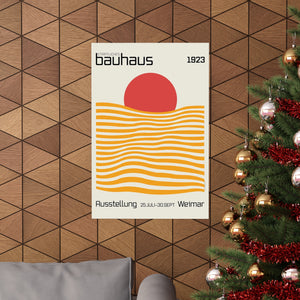 Bauhaus Sunrise Retro Wall Print | Germany