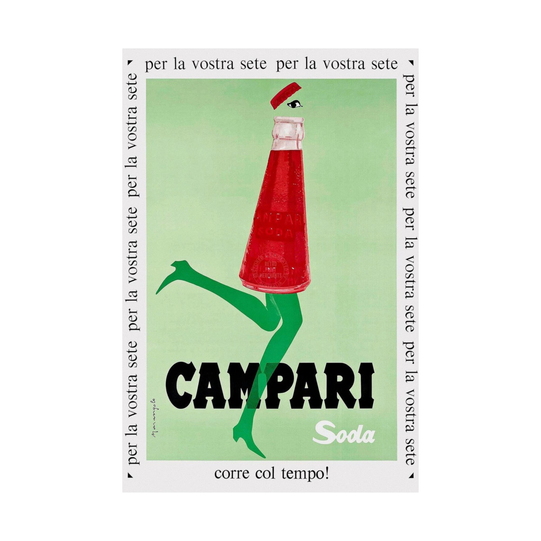 Campari Soda 1968 Wall Print | Retro Advertising Print | Italy