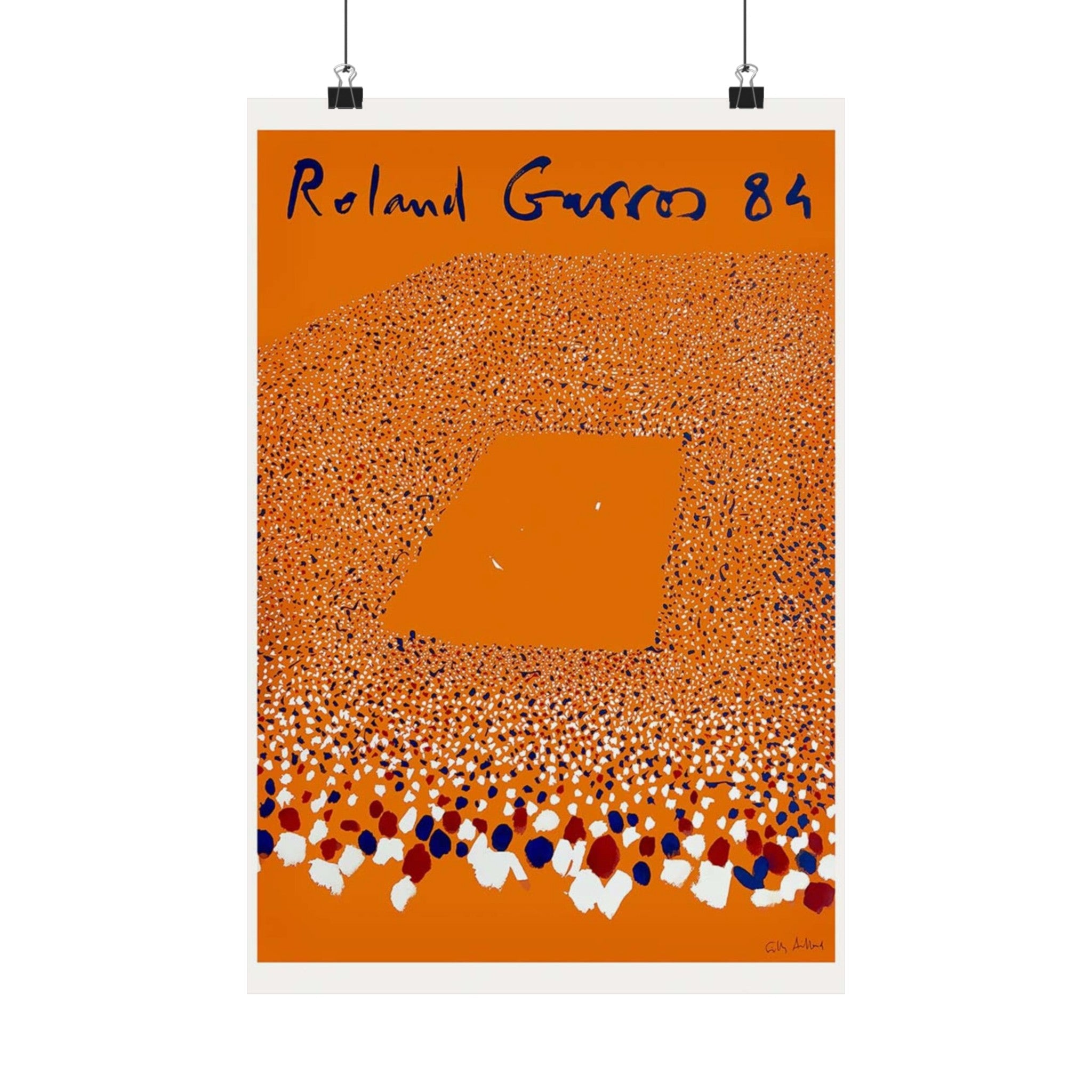 French Open Tennis 1984 Wall Print | Retro Advertising Print | France | Tennis | Roland Garros