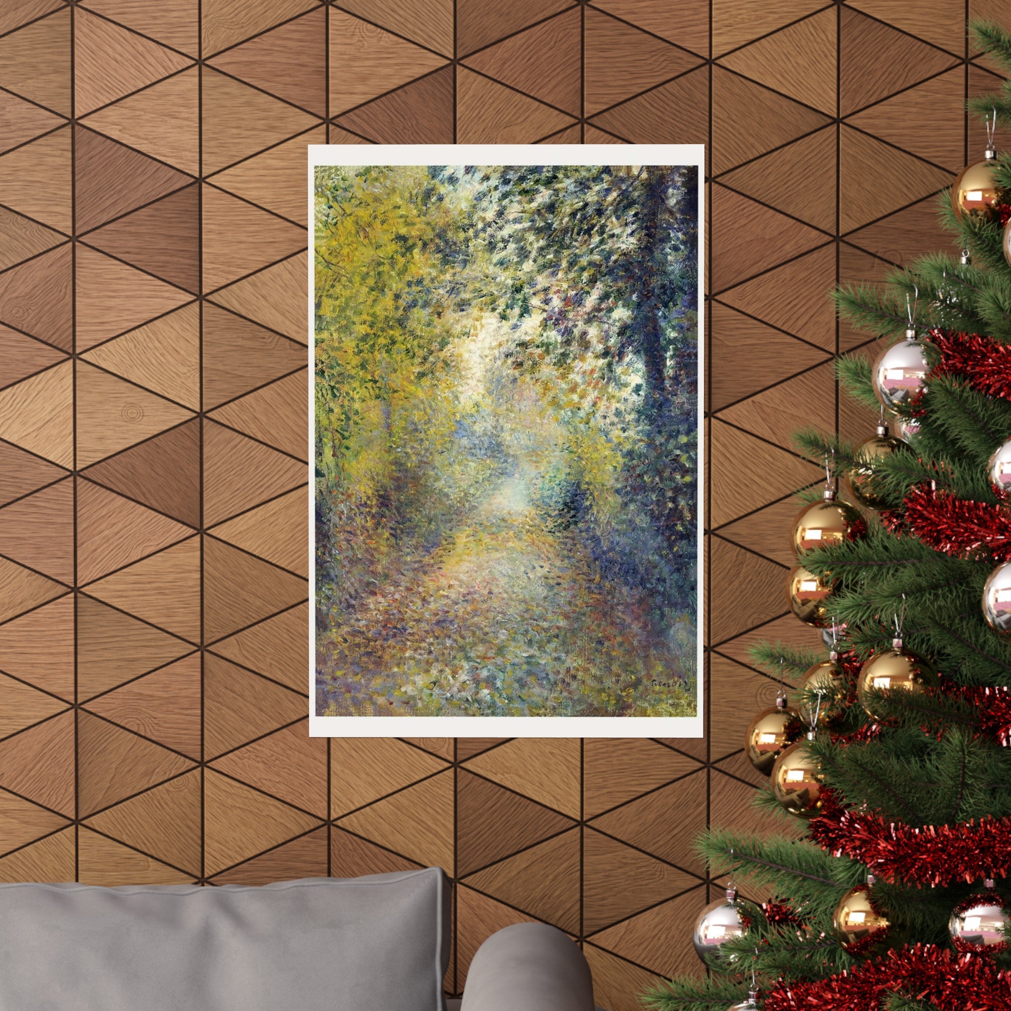 Renoir In The Woods Retro Wall Print | France | Painting | Impressionism