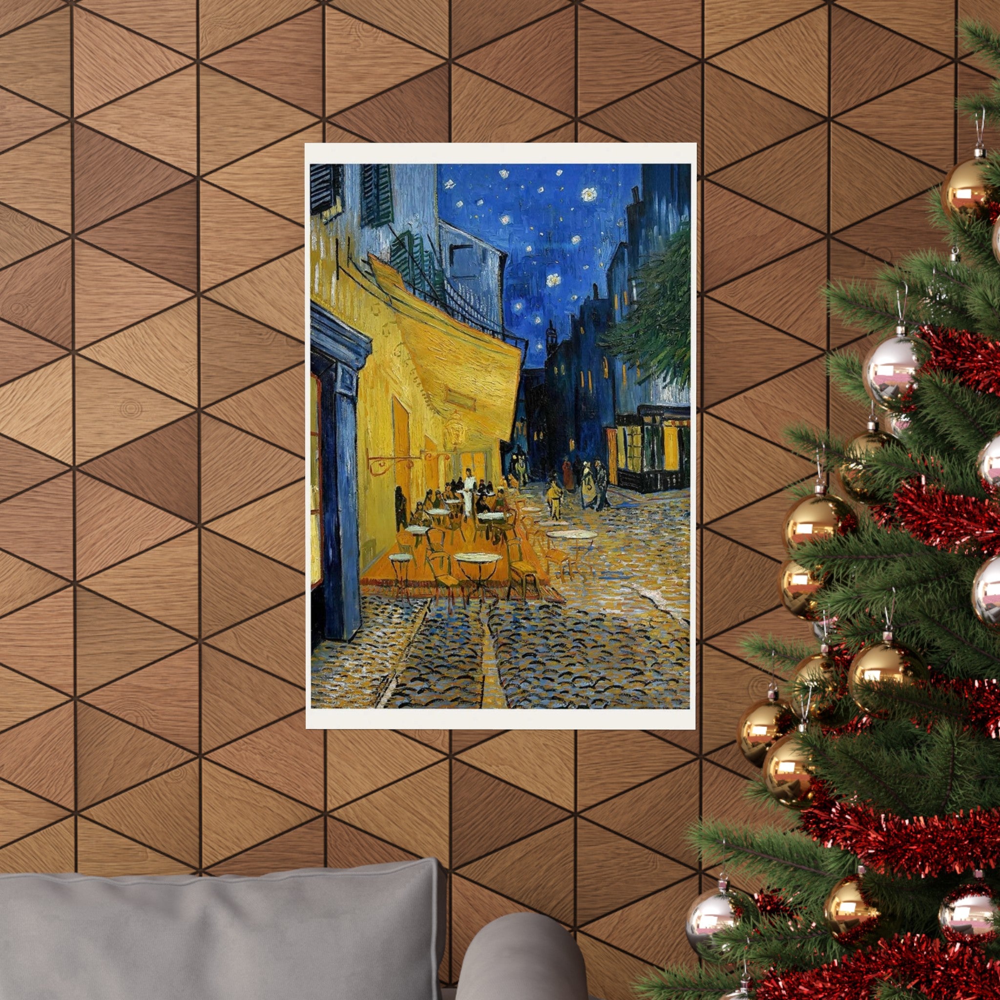 Van Gogh Cafe Terrace at Night Wall Print | Poster | Vincent Van Gogh | Post Impressionism | Painting
