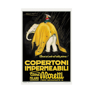 Moretti Elephant Retro Wall Print | Italy