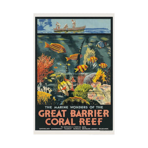 Great Barrier Coral Reef Wall Print | Travel | Holidays | Queensland | Summer | Beach | Tourism