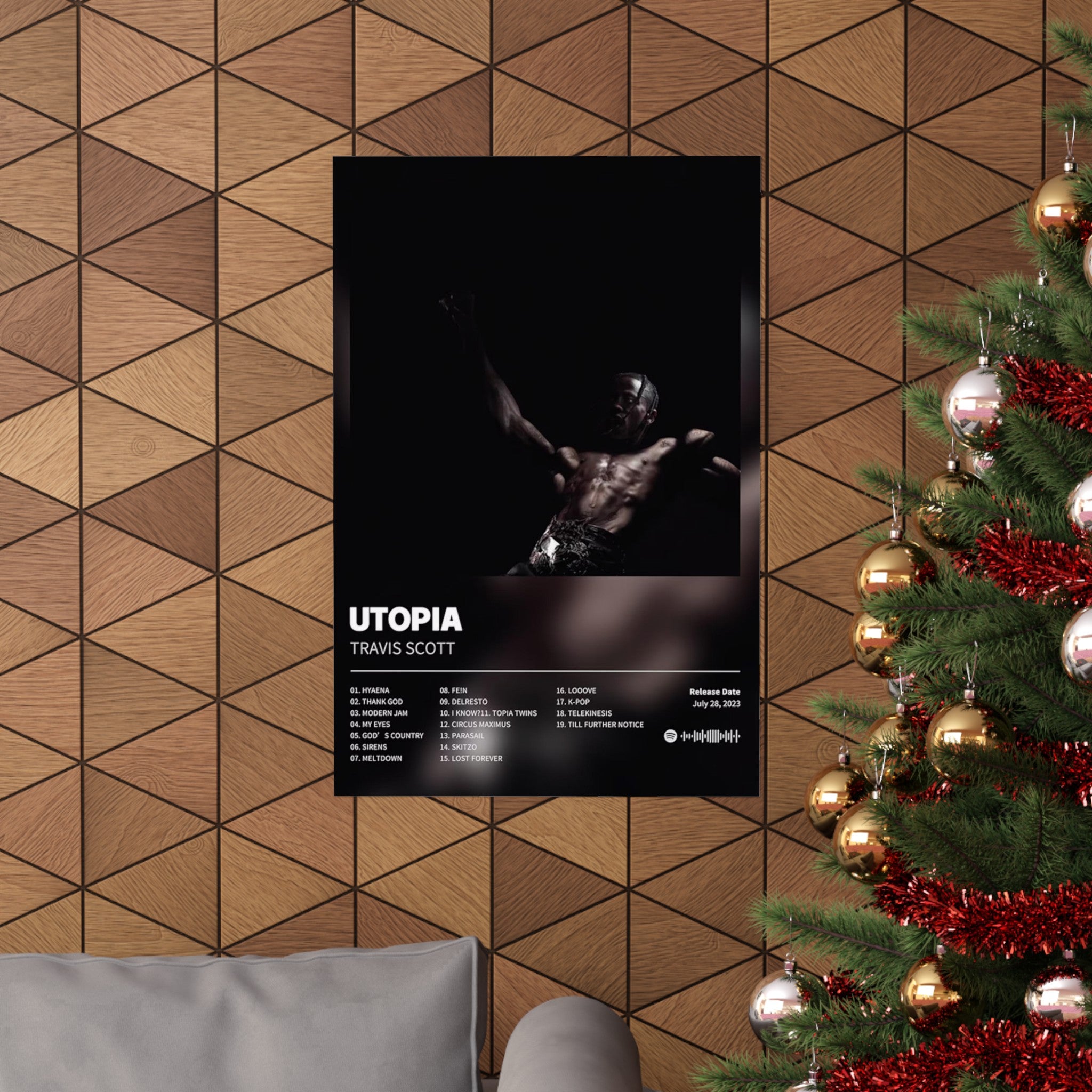 Utopia - Travis Scott Music Album Custom Posters, Album Tracklist Poster, Custom Prints, Rap Posters, Music Gifts, Wall Decor