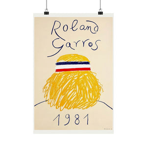 French Open Tennis 1981 Wall Print | Retro Advertising Print | France | Tennis | Roland Garros