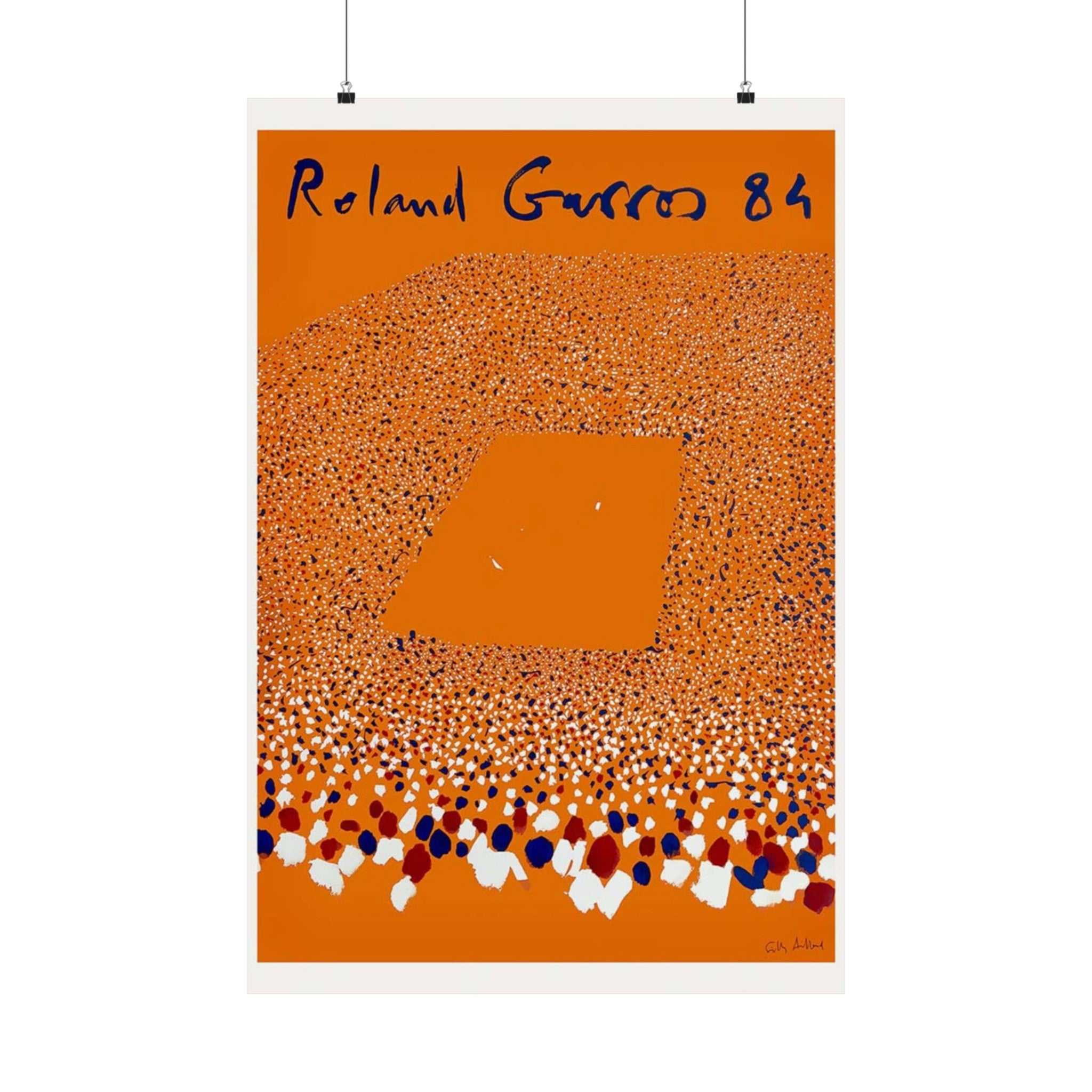 French Open Tennis 1984 Wall Print | Retro Advertising Print | France | Tennis | Roland Garros