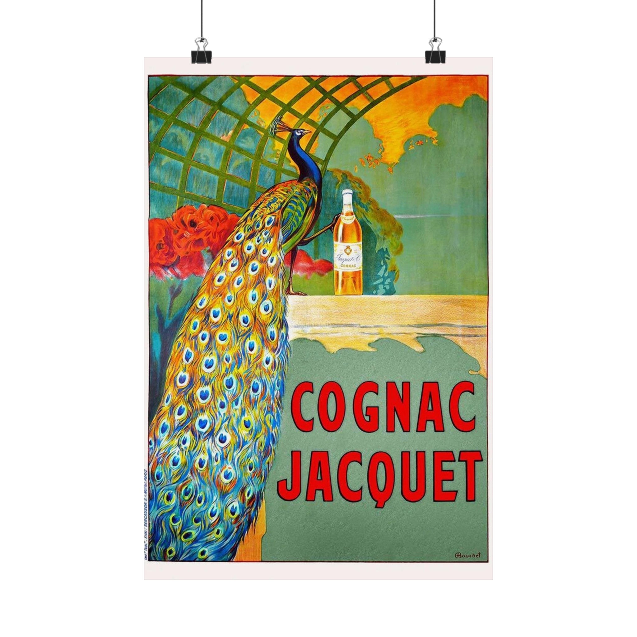 Cognac Jacquet Wall Print | Retro Advertising Print | Alcohol