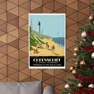 Queenscliff Wall Print | Retro Advertising Print | Australia | Travel | Tourism | Souvenir