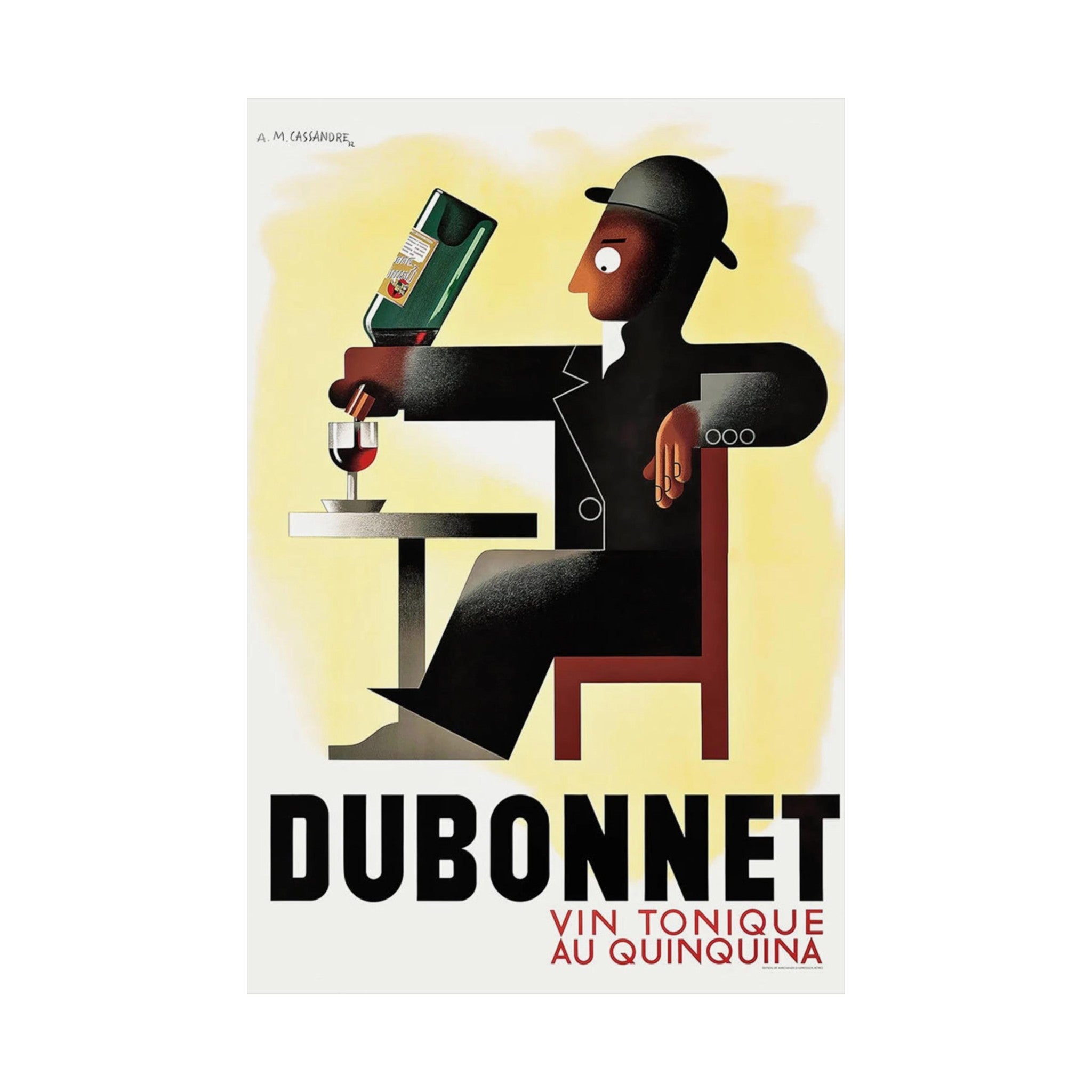 Dubonnet Aperitif French Retro Wall Print | Drinks | Kitchen | Bar | Dining | Decor