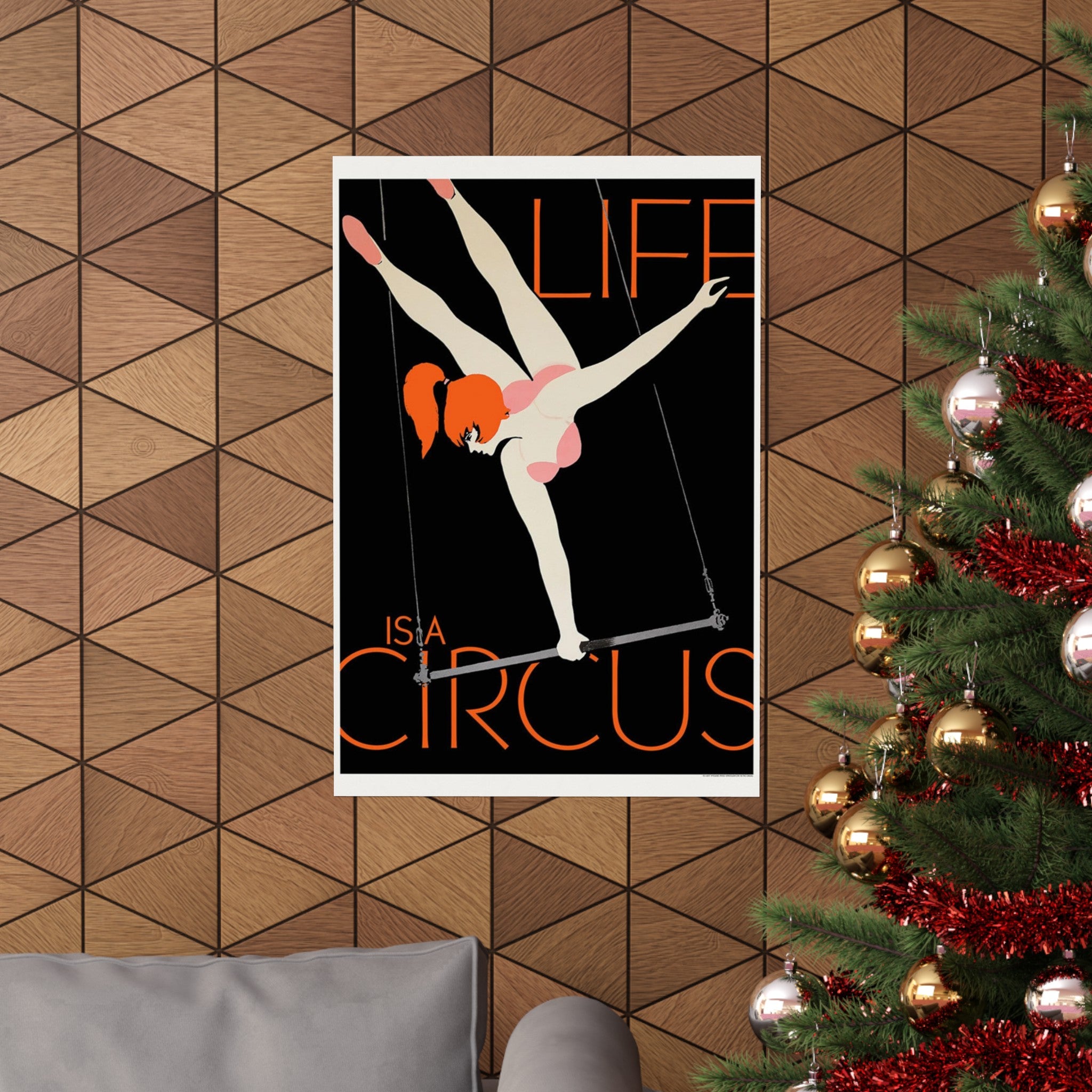 Life is a Circus Vintage Poster Wall Print | Poster | Vintage Print | Circus | Polish | 1960s