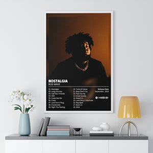 Nostalgia Rod Wave Album Custom Posters, Album Tracklist Poster, Custom Prints, Rap Posters, Music Gifts, Wall Decor (FRAMED TEST)