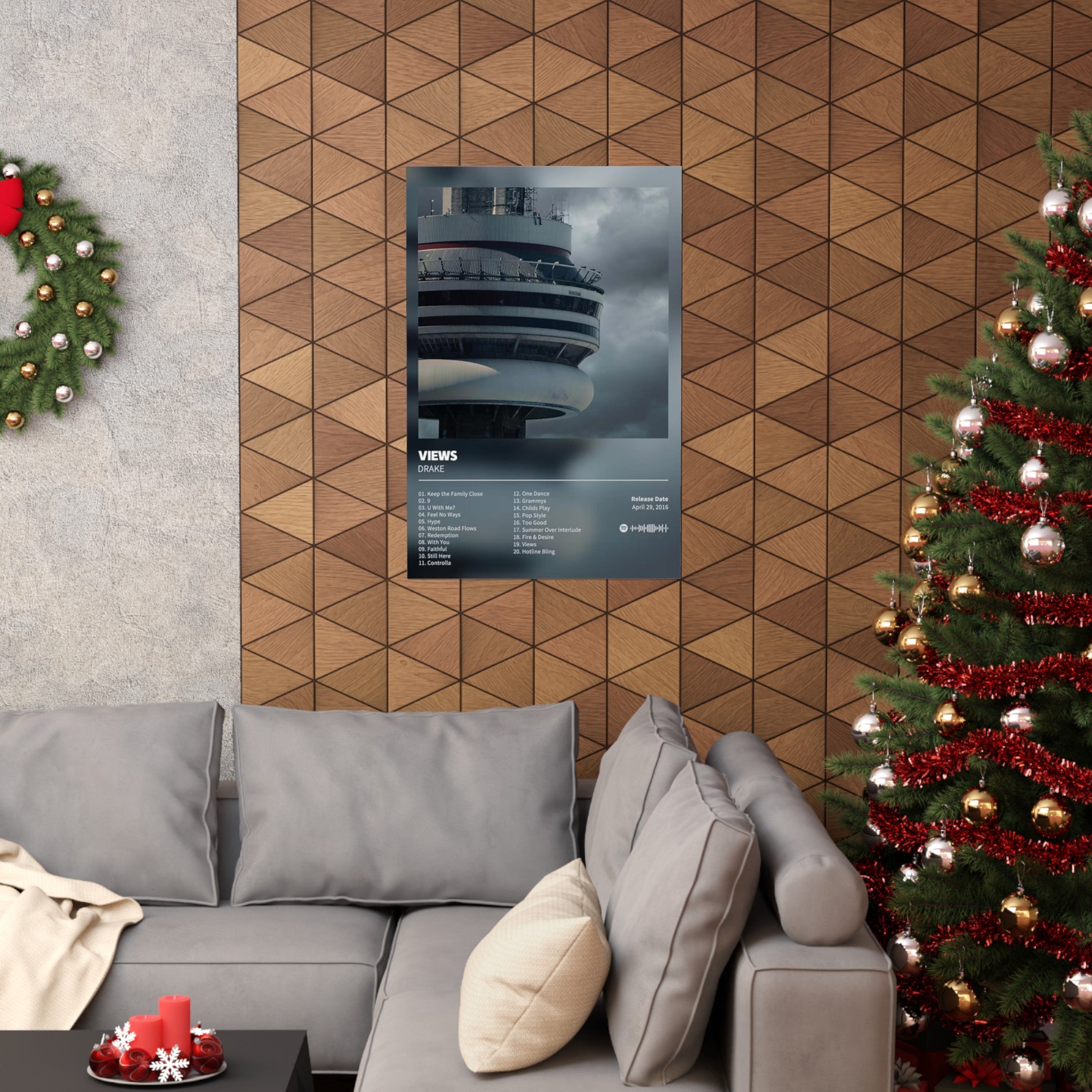 Views - Drake Music Album Custom Posters, Album Tracklist Poster, Custom Prints, Rap Posters, Music Gifts, Wall Decor
