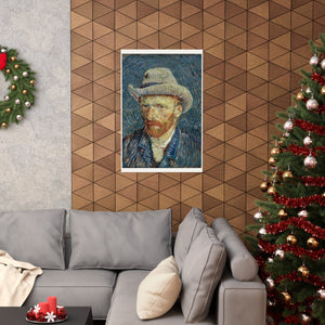 Van Gogh Self Portrait Wall Print | Poster | Vincent Van Gogh | Post Impressionism | Painting