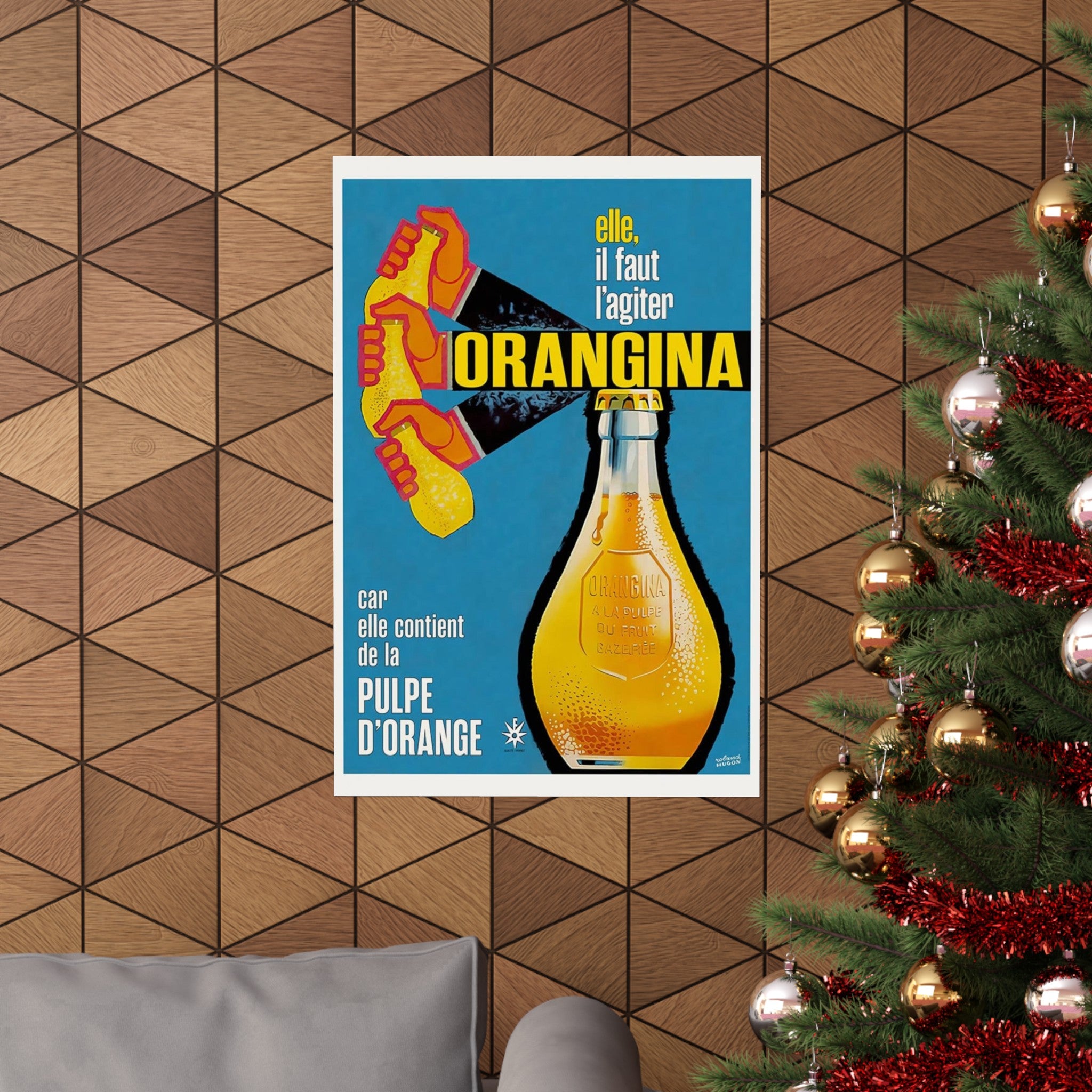 Orangina Shaken Wall Print | Retro Advertising Print