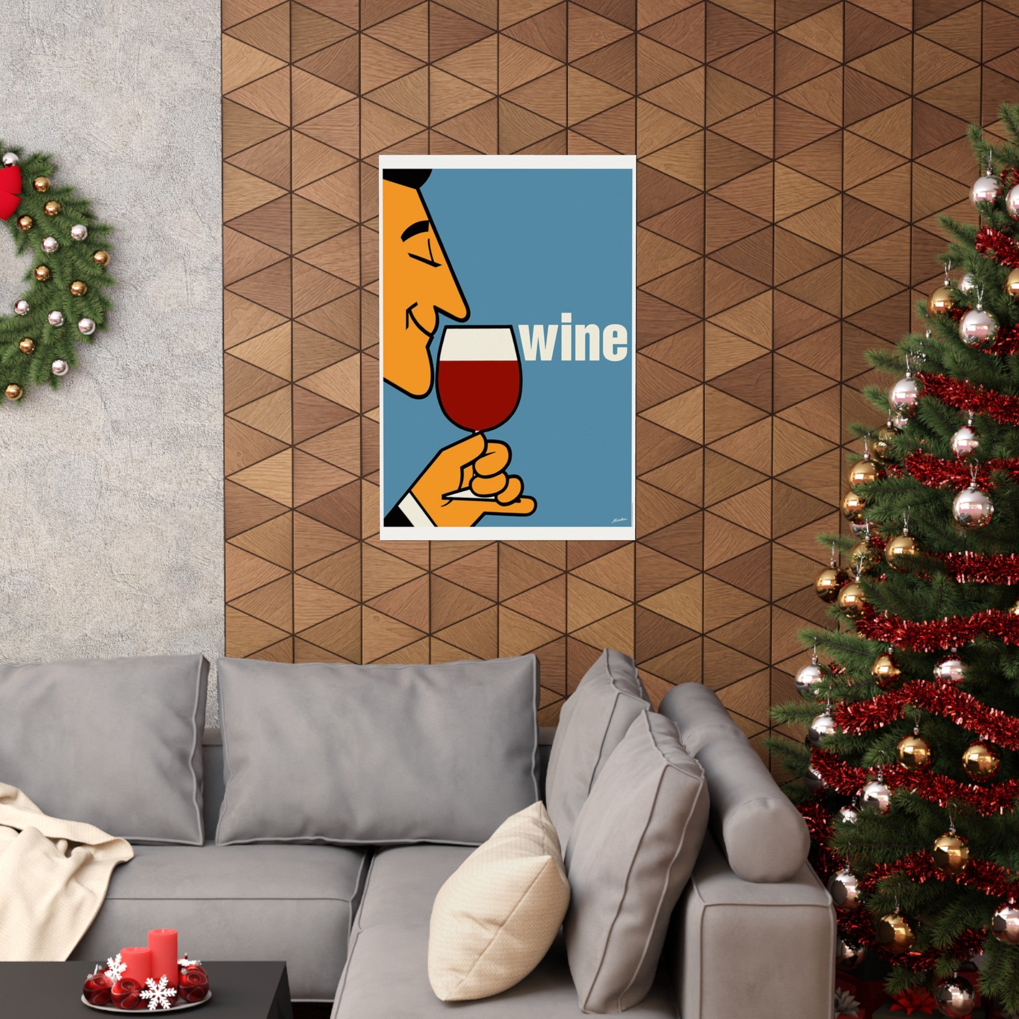 Wine Wall Print | Retro Advertising Print