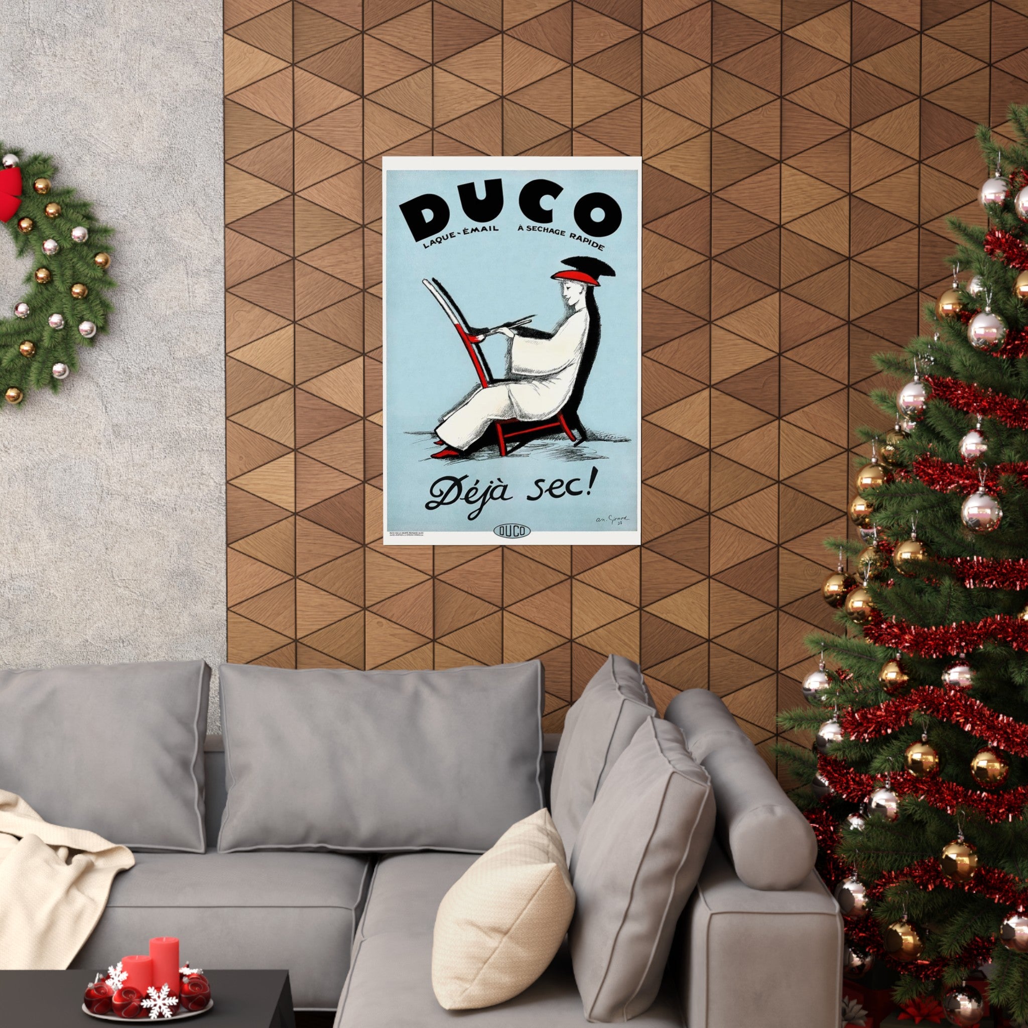 Duco Enamel Vintage Wall Print | Retro Advertising | France | French | Paint | Art