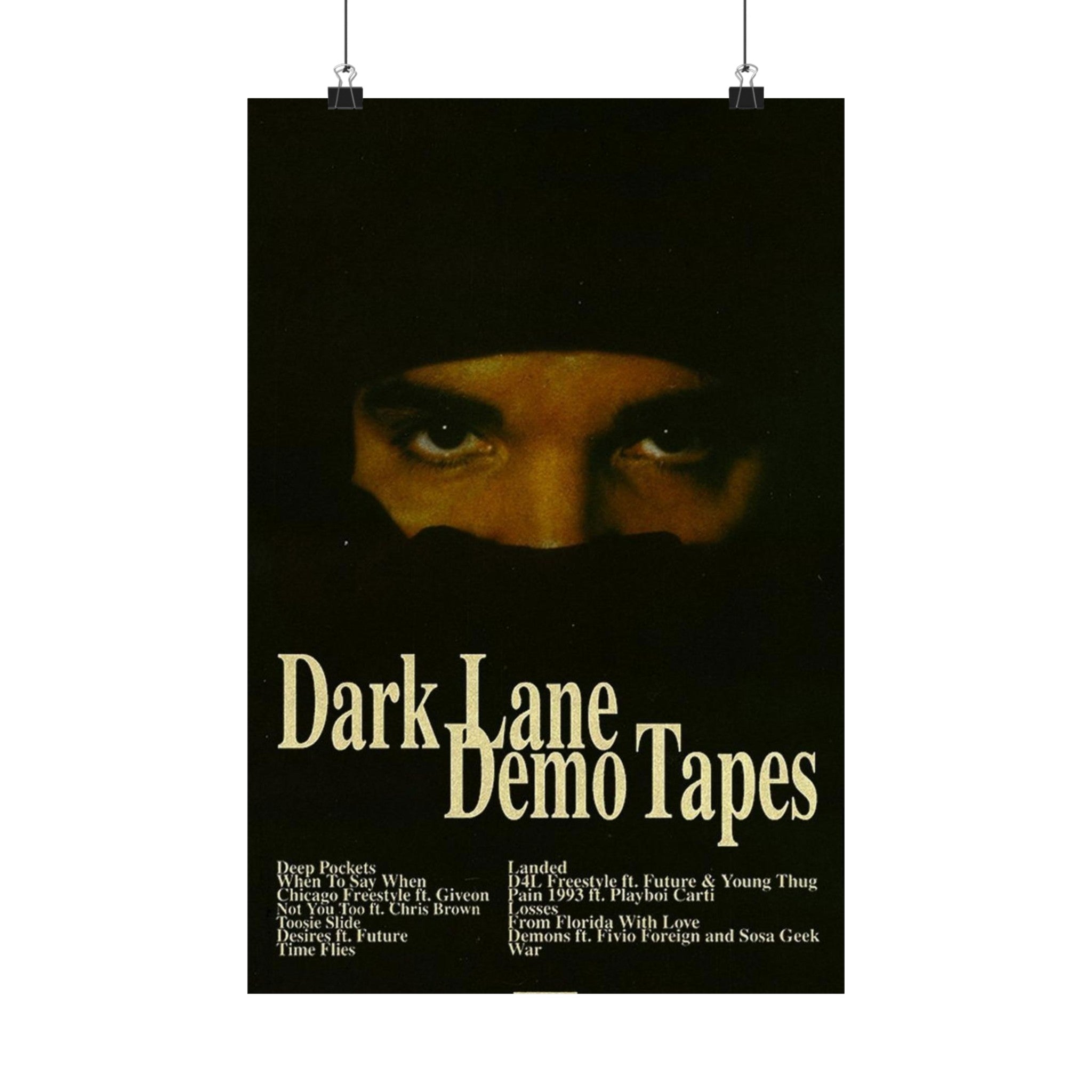 Drake Lane, Demo Tracks - Visionary Hip-Hop Artist Poster - Iconic Rap Maestro Art Print