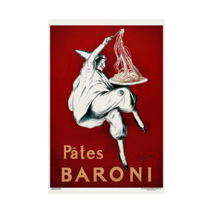 Pâtes Baroni Pasta Wall Print | Retro Advertising | France | French | Pasta