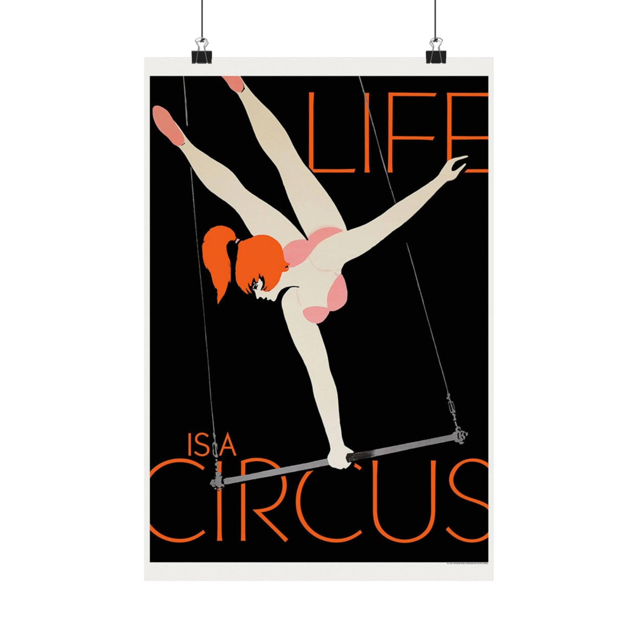 Life is a Circus Vintage Poster Wall Print | Poster | Vintage Print | Circus | Polish | 1960s