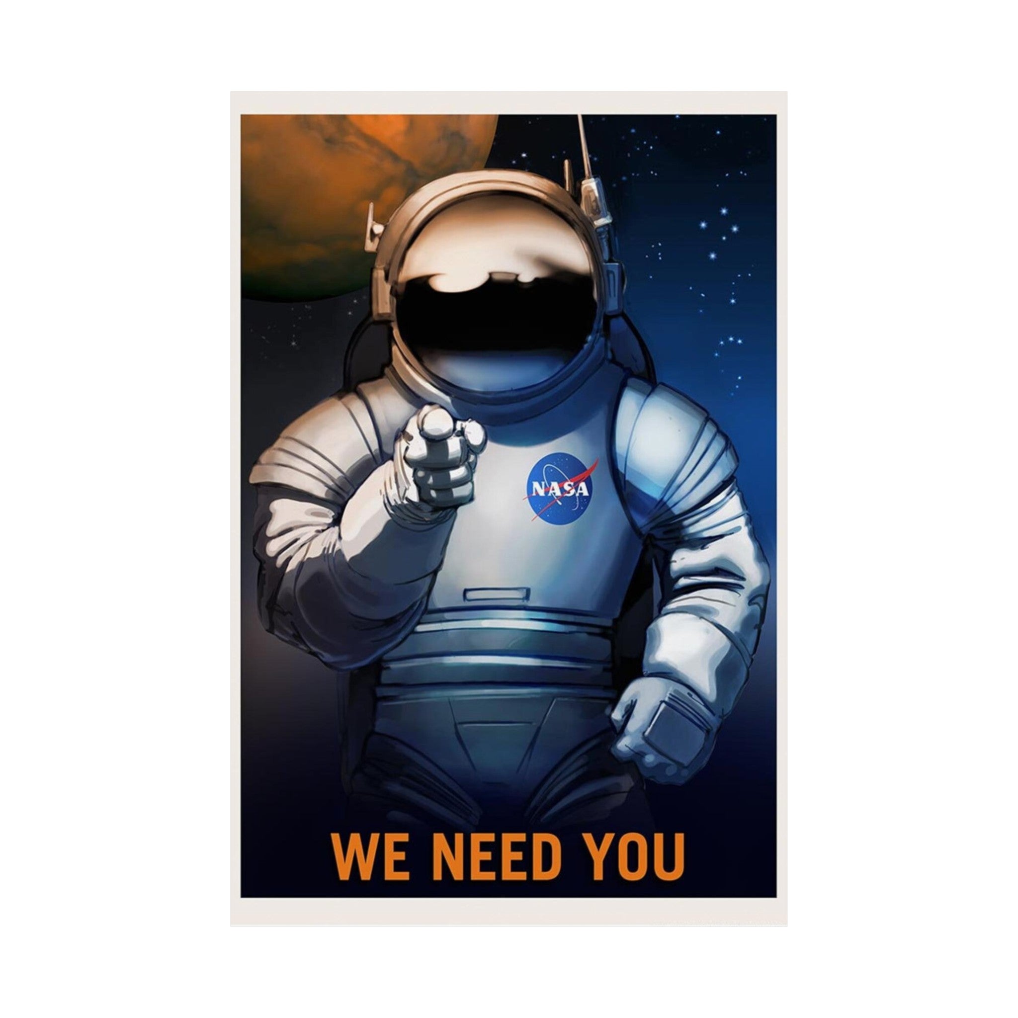 NASA We Need You Retro Wall Print | Space | NASA | Solar System