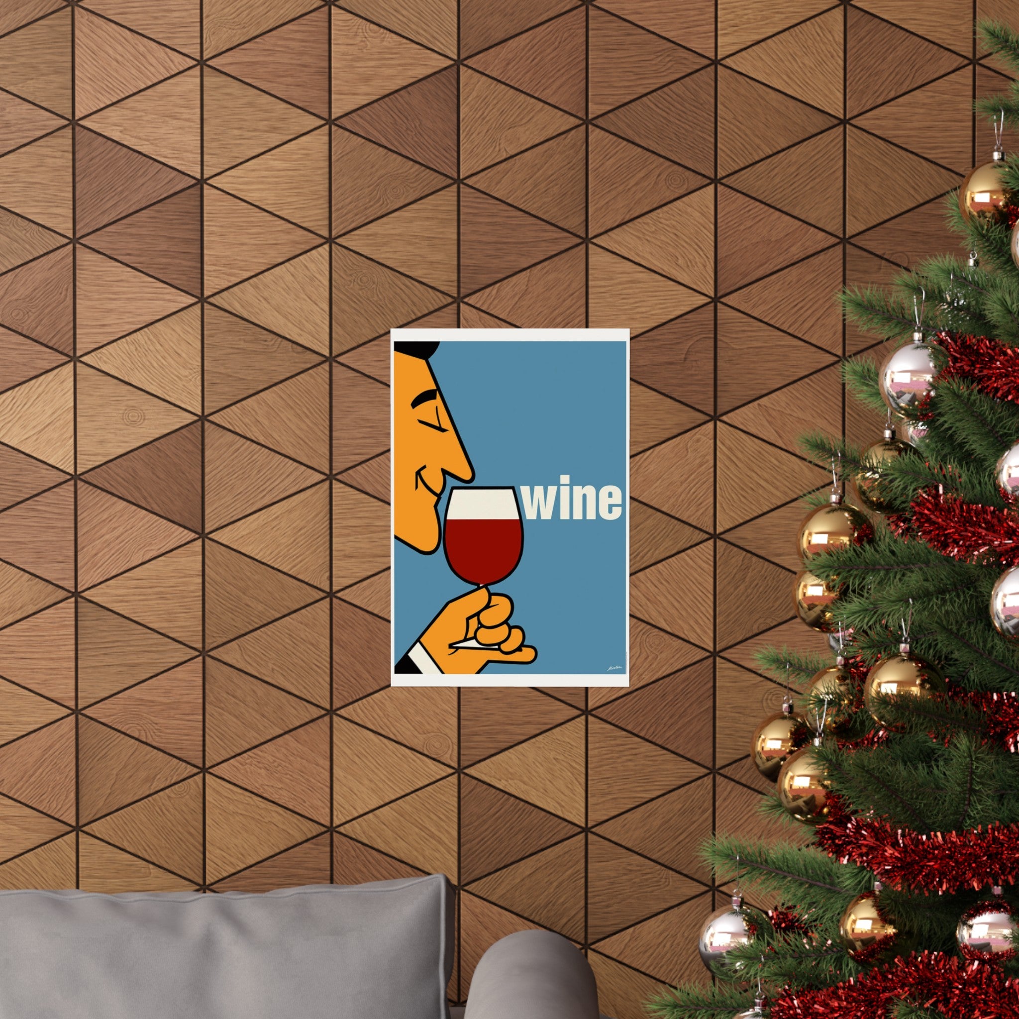 Wine Wall Print | Retro Advertising Print