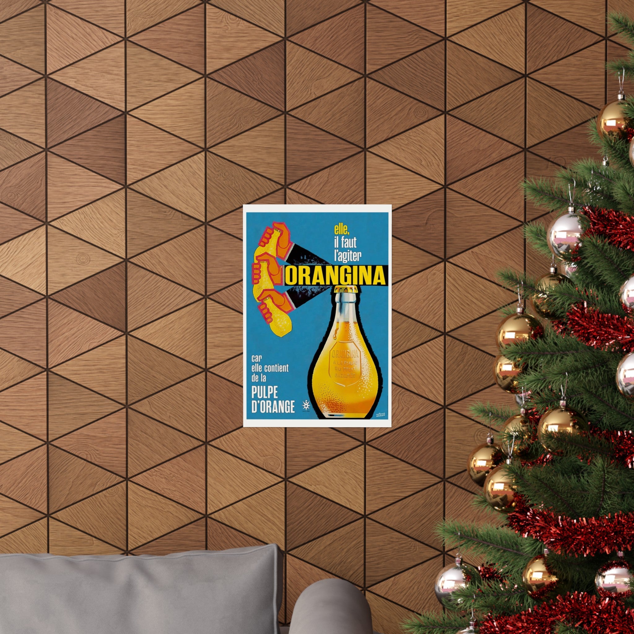 Orangina Shaken Wall Print | Retro Advertising Print