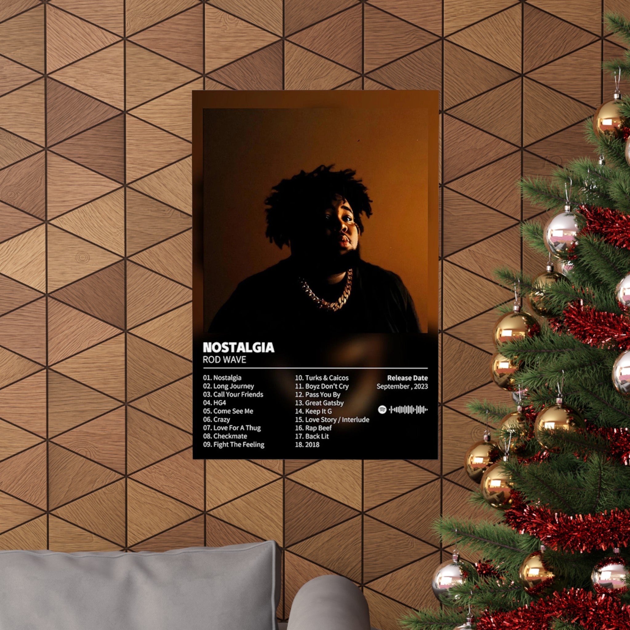 Nostalgia Rod Wave Album Custom Posters, Album Tracklist Poster, Custom Prints, Rap Posters, Music Gifts, Wall Decor