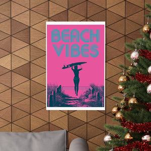 Beach Vibes Retro Surf Wall Print | Australia | Beaches | Summer | Surfing