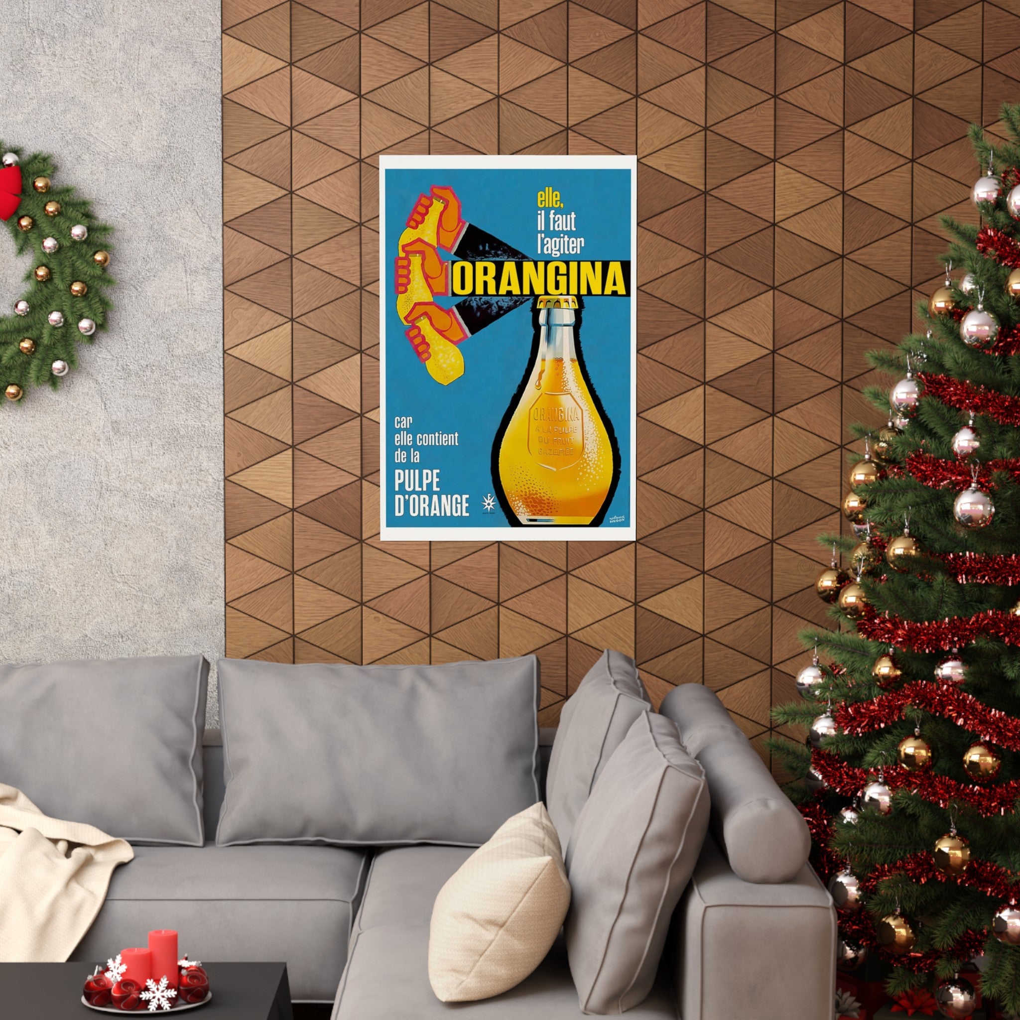 Orangina Shaken Wall Print | Retro Advertising Print