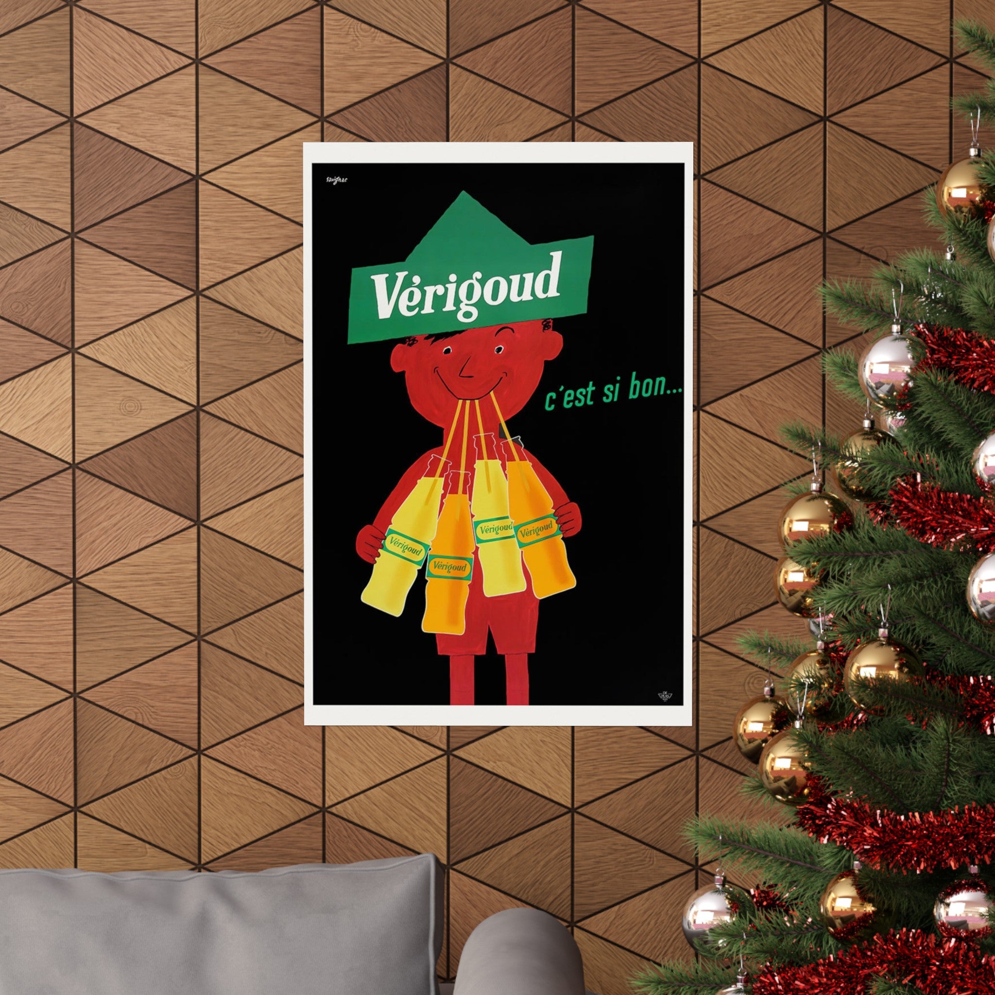 Verigoud Soft Drink French Retro Wall Print | Drinks | Kitchen | Bar | Dining | Decor