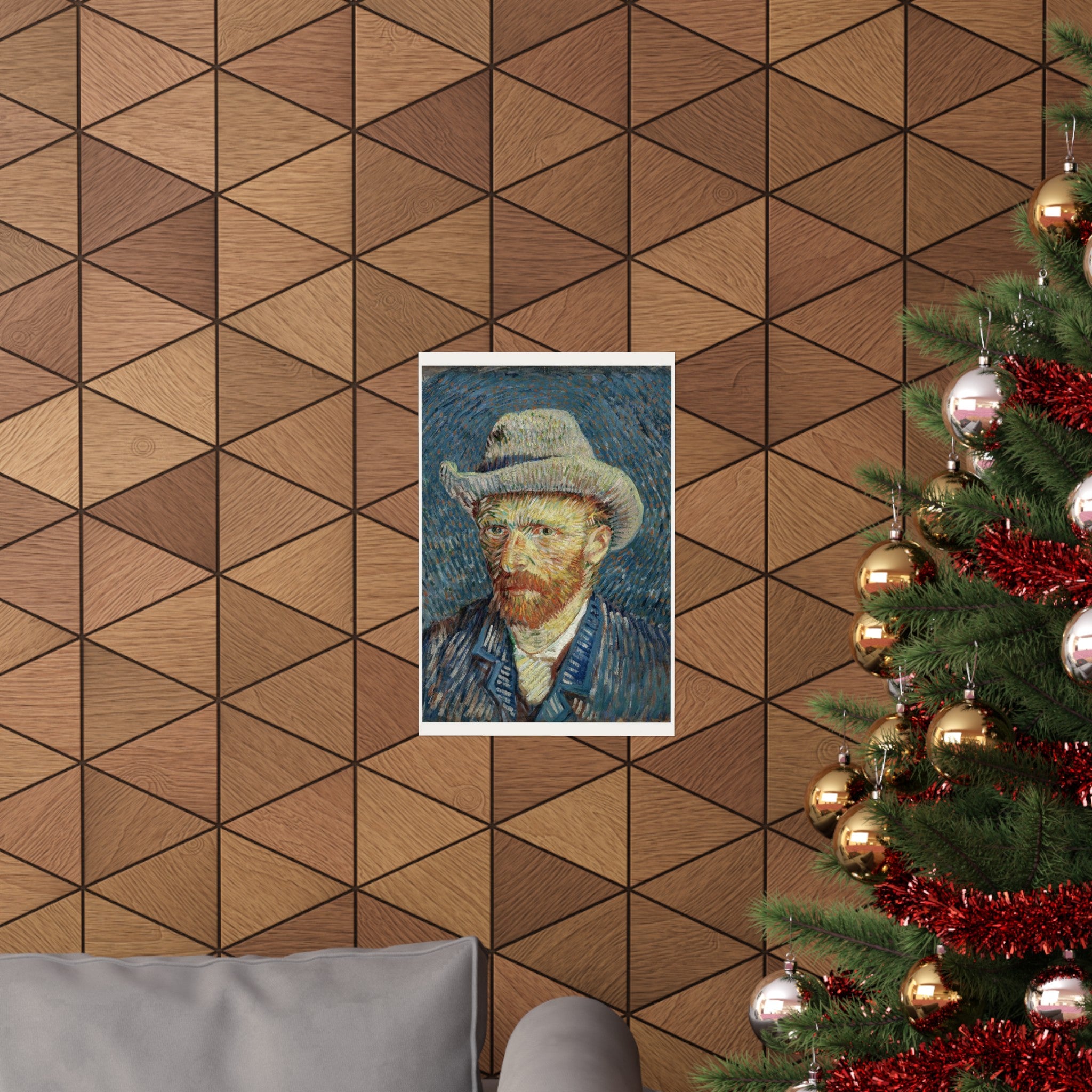 Van Gogh Self Portrait Wall Print | Poster | Vincent Van Gogh | Post Impressionism | Painting