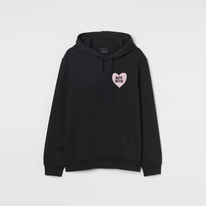 Boss B**** Love Heart Embroidered Jumper/Hoodie