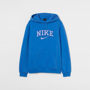 Nike Classic Blue Embroidered Jumper Hoodie Amour Pour Moi