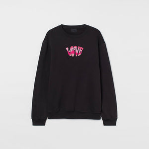 Groovy Love Embroidered Sweatshirt