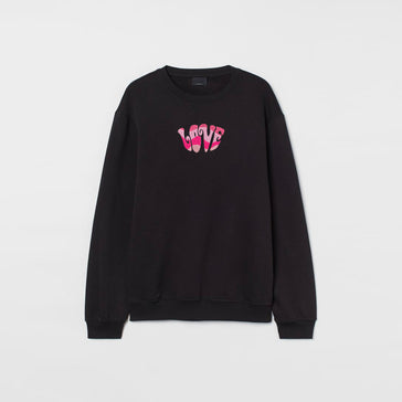 Groovy Love Embroidered Sweatshirt