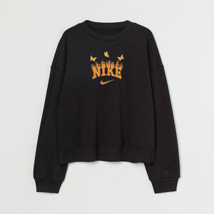 Fire Butterfly Classic Nike Custom Embroidered Sweatshirt