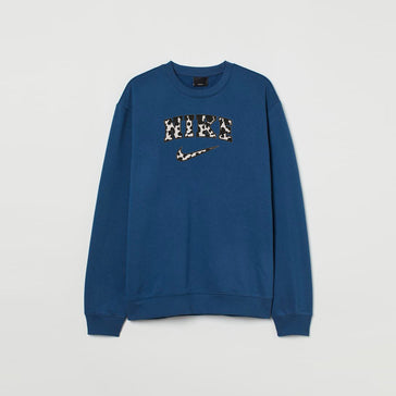 Nike Classic Cow Print Embroidered Sweatshirt